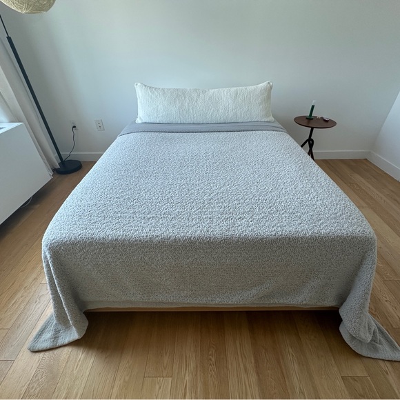 Sunday Citizen Snug Bamboo Duvet Cover - Cloud Gray / Full - Queen - Picture 5 of 5